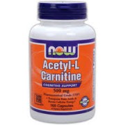 Acetyl L-Carnitina 500 mg - 50 cps Now Foods
